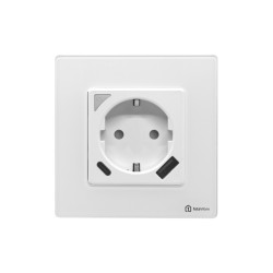 Контакт с измерване WIFI Бял с USB A / USB C