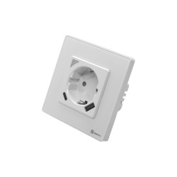 Контакт с измерване WIFI Бял с USB A / USB C