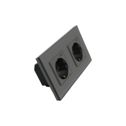 Двоен контакт с измерване Zigbee Сив Двоен контакт с измерване Zigbee Сив